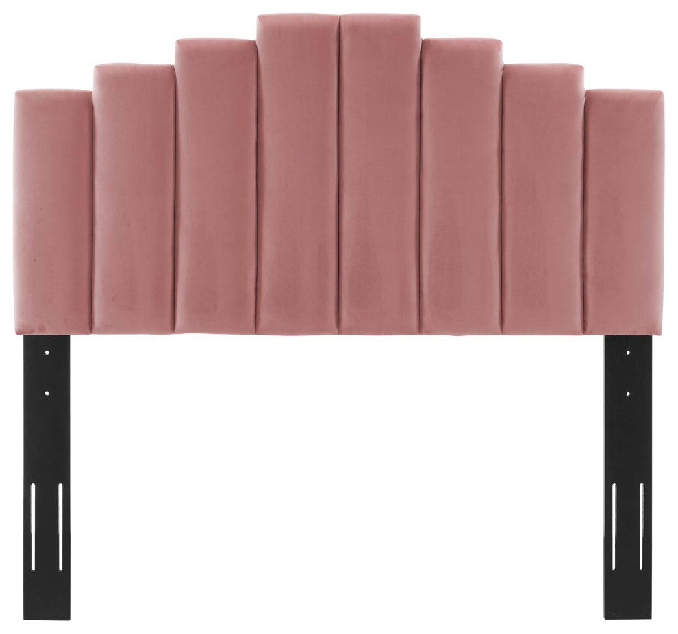 Elise Full Performance Velvet Platform Bed MOD-6874-DUS