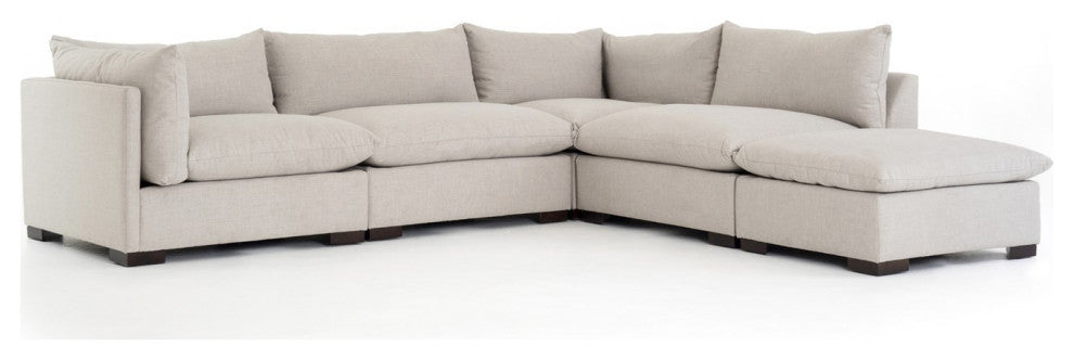 Westwood 4 Pc Laf Sectional With Ottoman