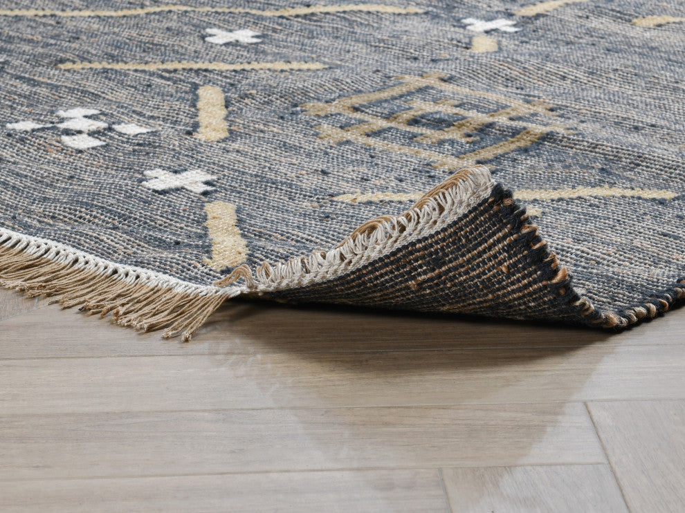 Belfast Wool Blend Area Rug by Kosas Home, Black/Multi, 5x8