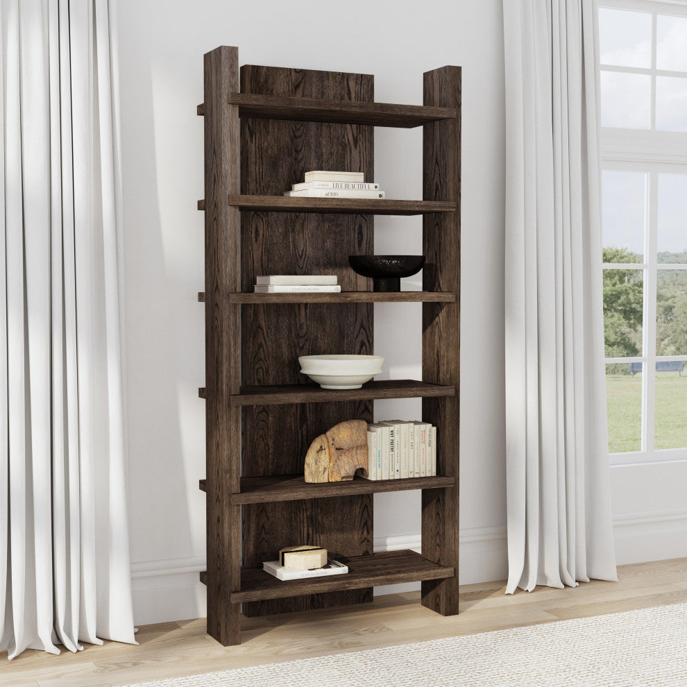 Doku Bookcase, Dark Brown Kosas Home