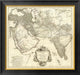 "Asia I, 1751" Framed Canvas Giclee by Jean Baptiste Bourguignon Anville, 26x25"