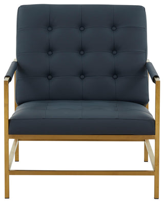 TOV Furniture Van Charcoal Vegan Leather Accent Chair