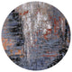 Ahgly Company Indoor Round Mid-Century Modern Area Rugs, 7' Round