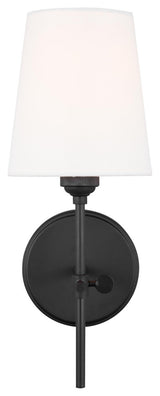 Baker One Light Wall / Bath Sconce, Midnight Black