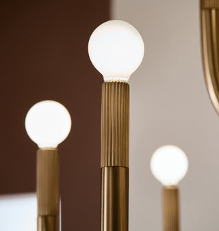 Odensa 15 Light Chandelier 2 Tier Large, Champagne Bronze