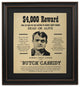 Framed Butch Cassidy Wanted Poster