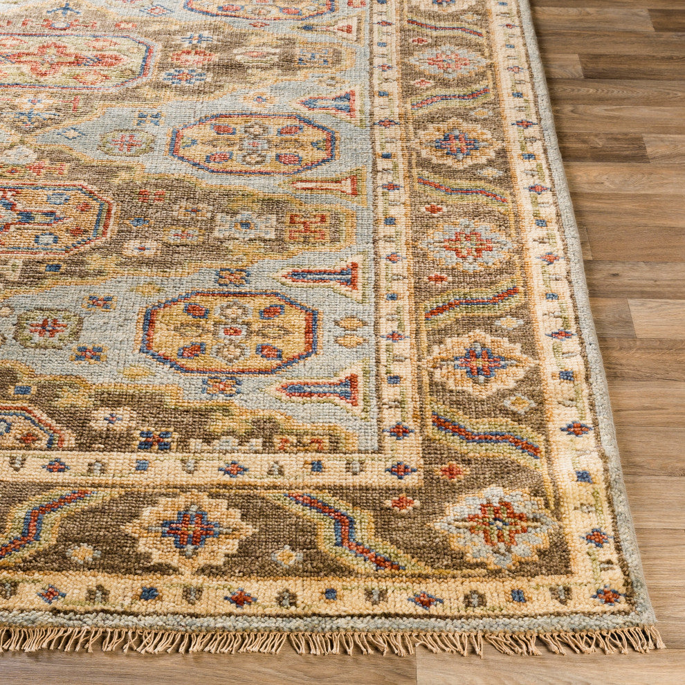 Surya Biscayne BSY-2303 Traditional Area Rug, 9' x 13' Rectangle