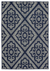 Marina 3804B, Navy/Ivory, 5'3"x7'6"