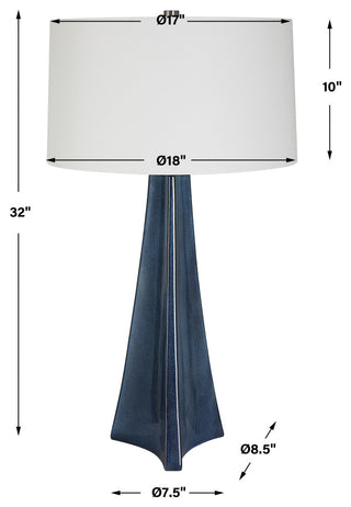 Uttermost Teramo Scalloped Ceramic Table Lamp