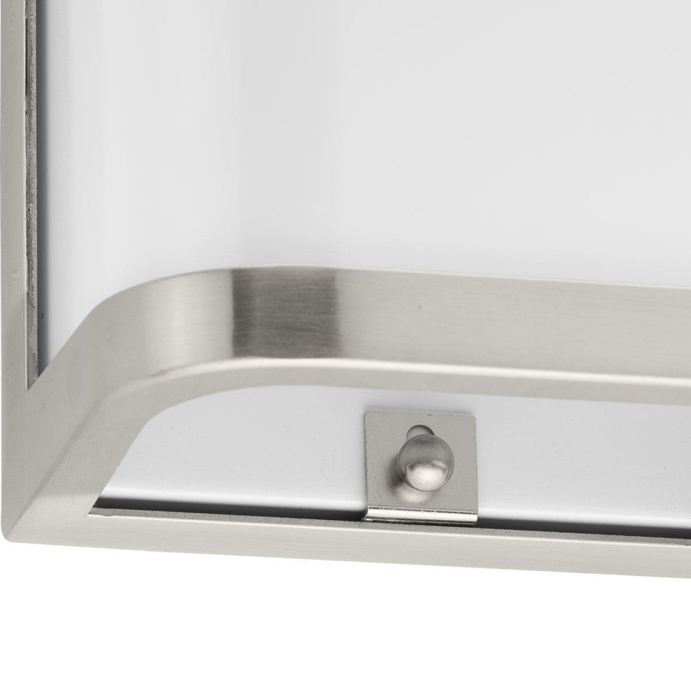 Progress Lighting Valera LED 1-Light Outdoor Lantern, Brushed Nickel, 5.63"x8"