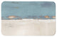 Blue and Cream Horizon 34x21 Bath Mat
