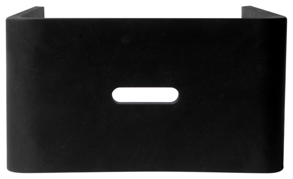 ALFI brand ABST88BM Black Matte Solid Surface Resin Bathroom / Shower Stool