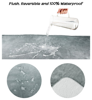 Petmaker 100% Waterproof 40"x30" Pet Lap Throw, Gray