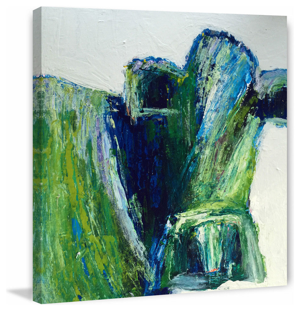"Be Green" Painting Print on Wrapped Canvas, 32"x32"