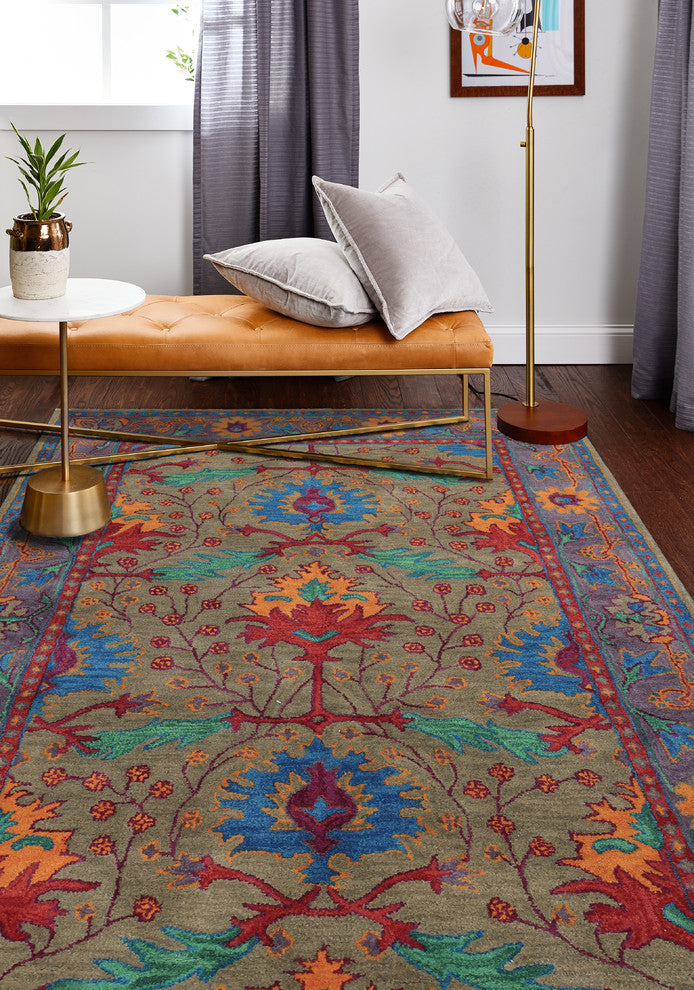 Bashian Somers Taupe Area Rug, 2.6''x8''