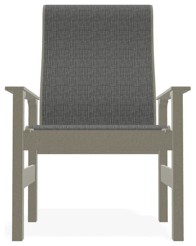 Leeward Sling Outdoor Armchair, Anchor/Storm
