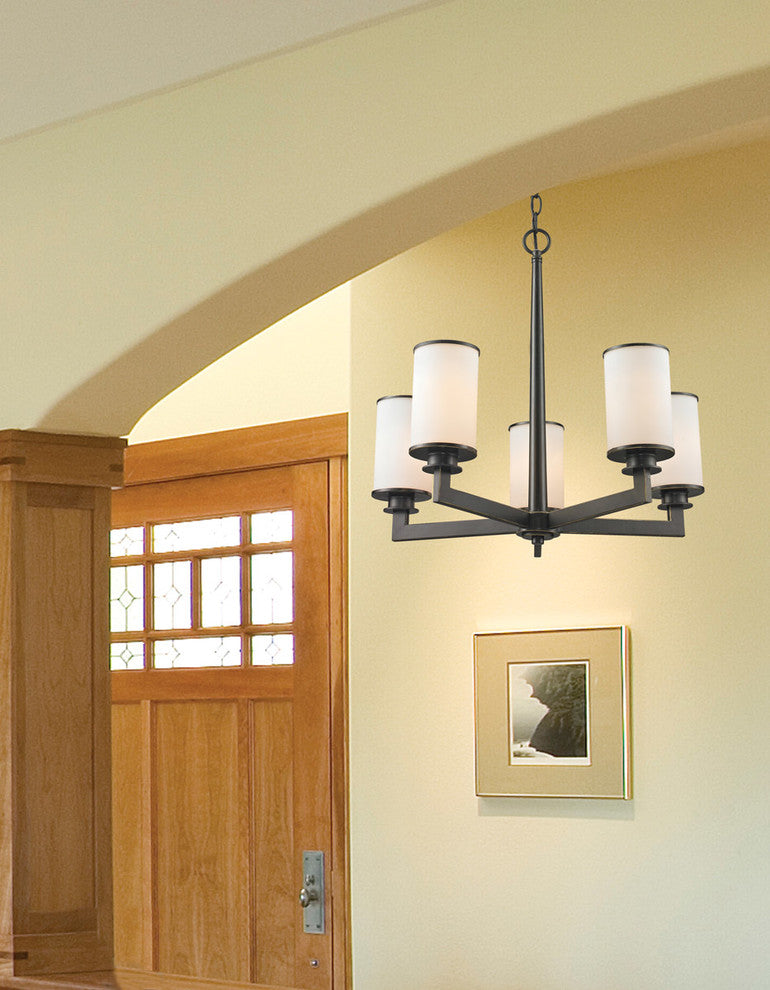 5 Light Vanity Olde Bronze