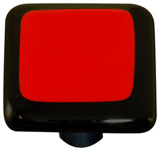 Black Border Brick Red Knob, Alum Post