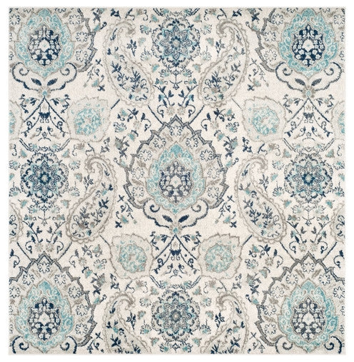 Safavieh Madison Mad600C Rug, Cream/Light Grey, 11'0"x11'0" Square