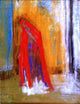 Odilon Redon Woman in Red, 21"x28" Wall Decal