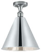 Ballston Cone Semi-Flush Mount, Polished Chrome, Polished Chrome