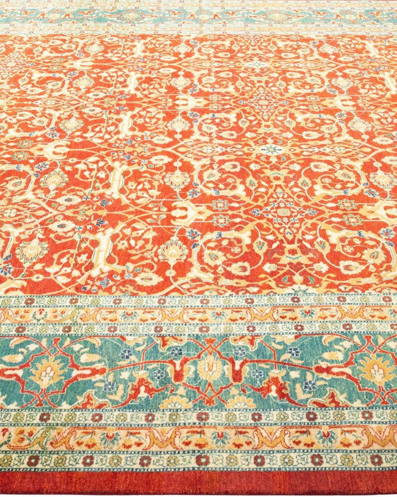 Mogul, One-of-a-Kind Hand-Knotted Area Rug Orange, 8'0"x10'3"