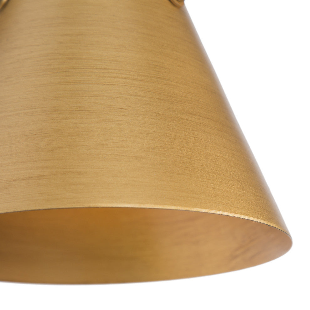 LNC Modern 1-Light Dimmable Metal Armed Wall Sconce, 6"W, Gold
