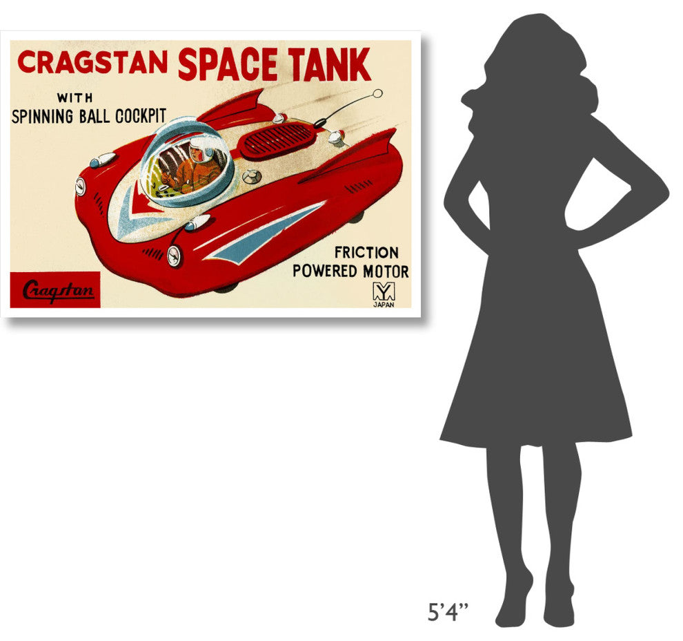 "Cragstan Space Tank" Digital Paper Print by Retrotrans, 46"x31"