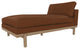 Cantor Leather Chaise, Finish: Dove, Leather: Amber