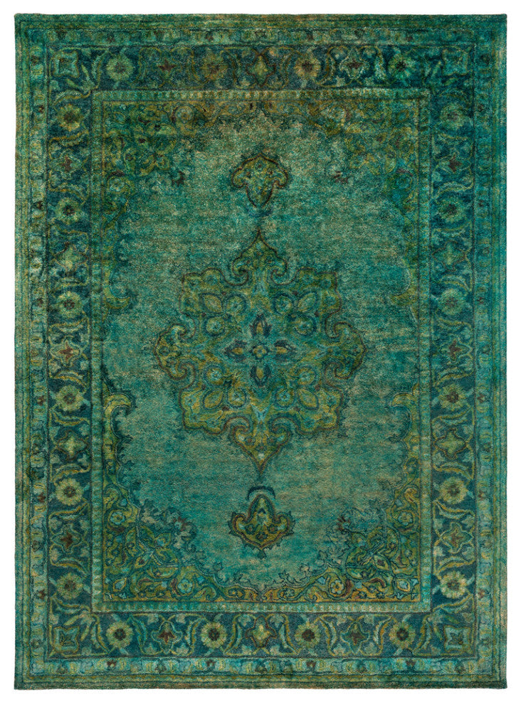 Surya Mykonos MYK-5009 Traditional Area Rug, Olive, 8' x 11' Rectangle