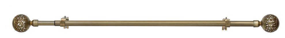 Traditional Elegance Decorative Rod & Filigree Finial 28-48"