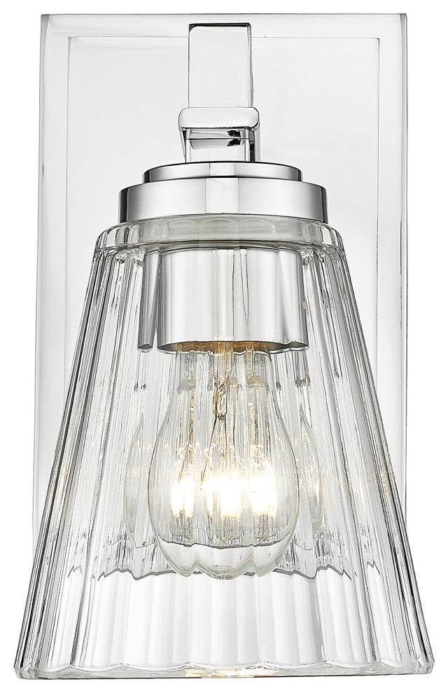 Z-LITE 1-Light Wall Sconce, Chrome
