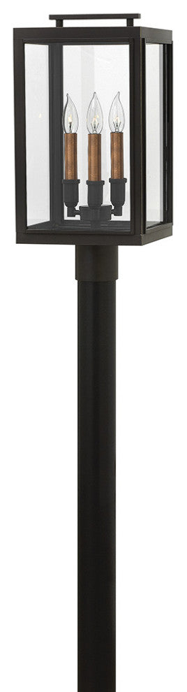 Hinkley Sutcliffe Medium Post Top Or Pier Mount Lantern, Oil Rubbed Bronze