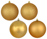 Vickerman 2.4" Copper/Gold 4-Finish Ornament Asst, 24/Bx