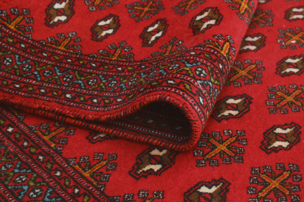 Vintage Distressed Ainsley Red/Brown Runner, 3'2x9'6