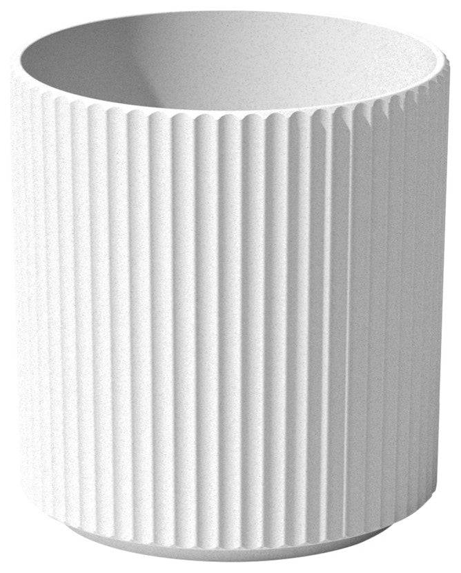 Veradek Demi Series Planter, White, 16", 1 Pack