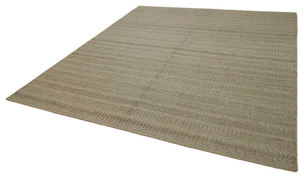Rug N Carpet - Handwoven Modern Design 7' 1'' x 9' 1'' Wool Unique Kilim Rug