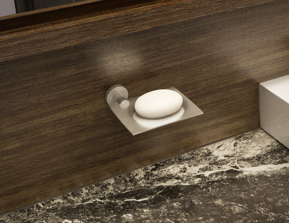 Dia Wall Mounted Soap Dish, Satin Nickel
