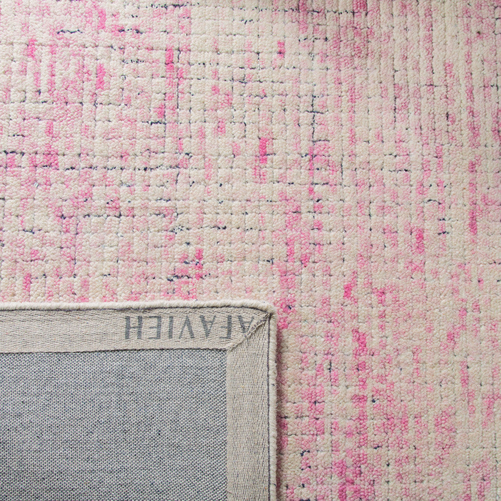 Safavieh Couture Abstract Collection, ABT473 Rug, Ivory/Pink, 2'3"x8'