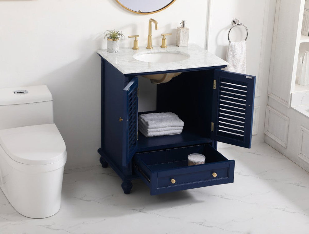 Otis 30" Single Bathroom Vanity, Blue