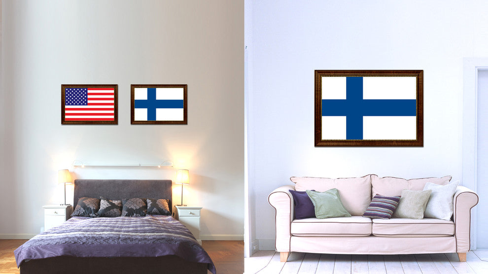 Finland Country Flag Canvas Print, 15"x21"