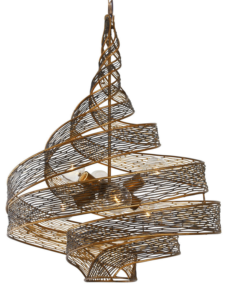 Varaluz 240P06HO 6-Light Pendant Flow Hammered Ore