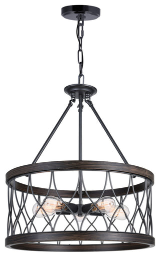 Amazon 5 Light Drum Shade Chandelier With Gun Metal Finish