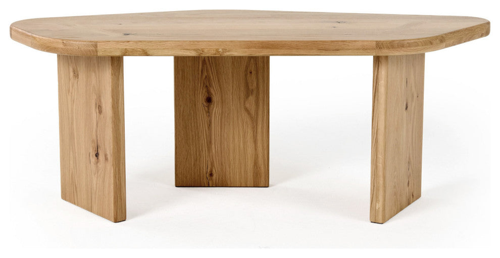 Modrest Jack Natural Wood Coffee Table Set
