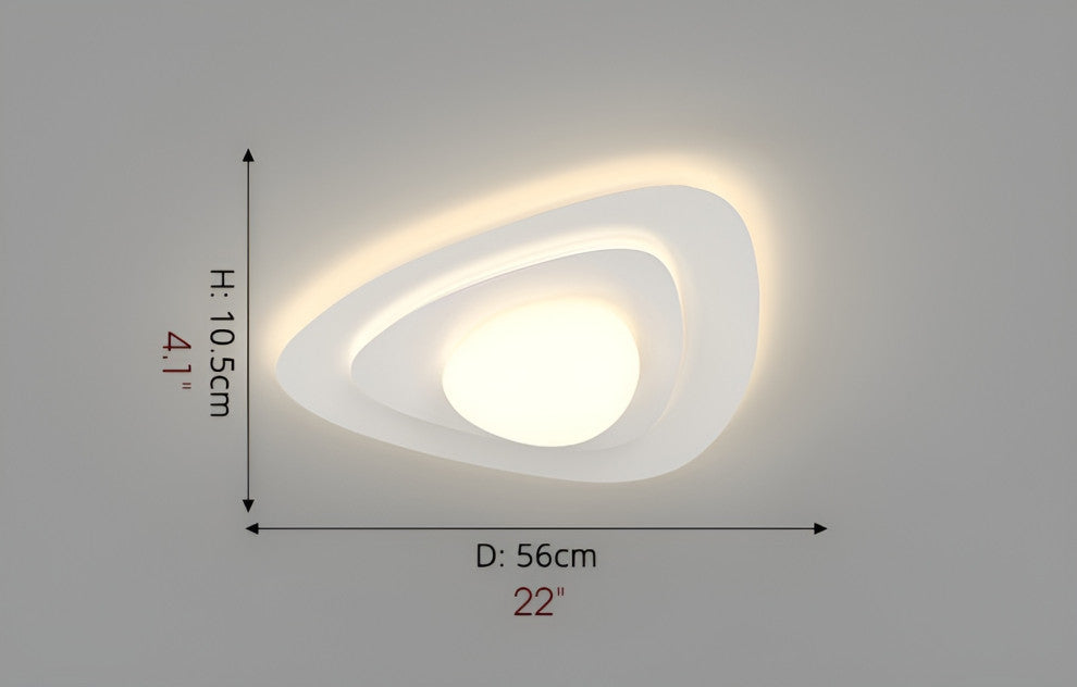 Peer | Stylish Creative Acrylic LED Ceiling Light, White
