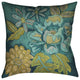 Laural Home Teal Bouquet II Outdoor Decorative Pillow, 18"x18"