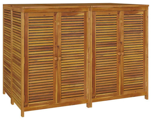 vidaXL Patio Storage Box Outdoor Lockable Storage Tool Chest Solid Wood Acacia