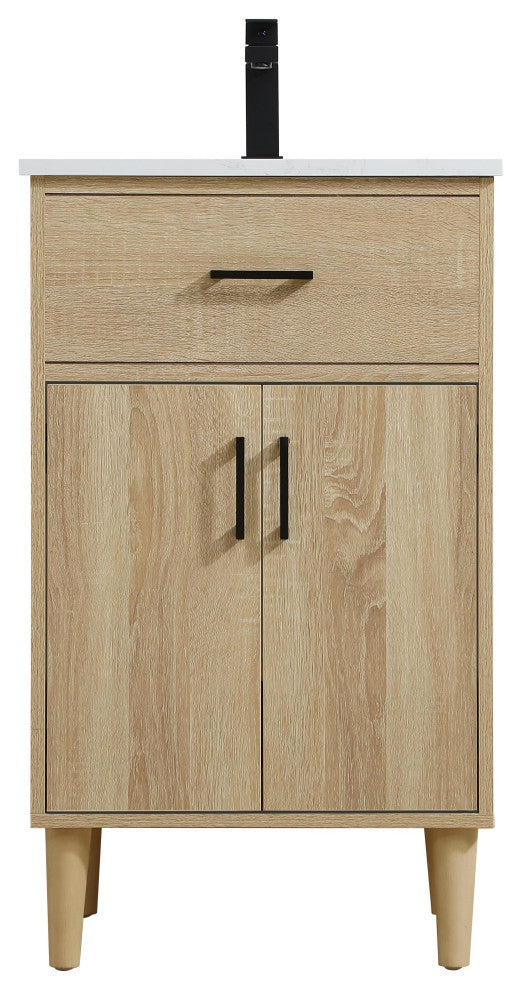 Home Living 20" Single Bathroom Vanity, Mango Wood