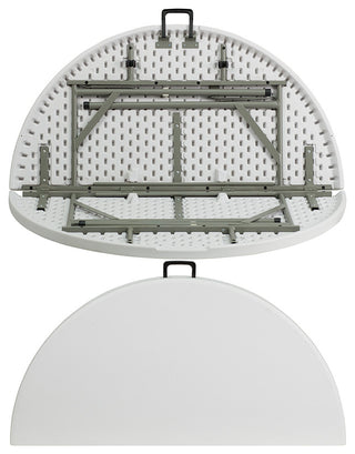 48RD White Bi-Fold Table
