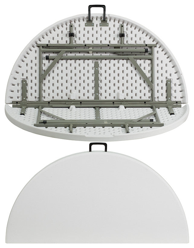 48RD White Bi-Fold Table
